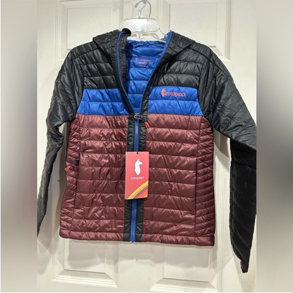 cotopaxi Jackets & Blazers - Cotopaxi Women’s M Medium Capa Hooded Insulated Puffer Jacket Black Chestnut NWT
